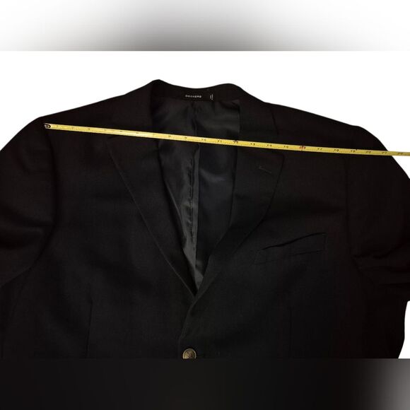 Vintage Dockers Men's Classic Black Anchor Button Blazer - Size 48L - Picture 4 of 8